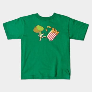 Every Broccoli Was Kung Fu Fighting Kids T-Shirt